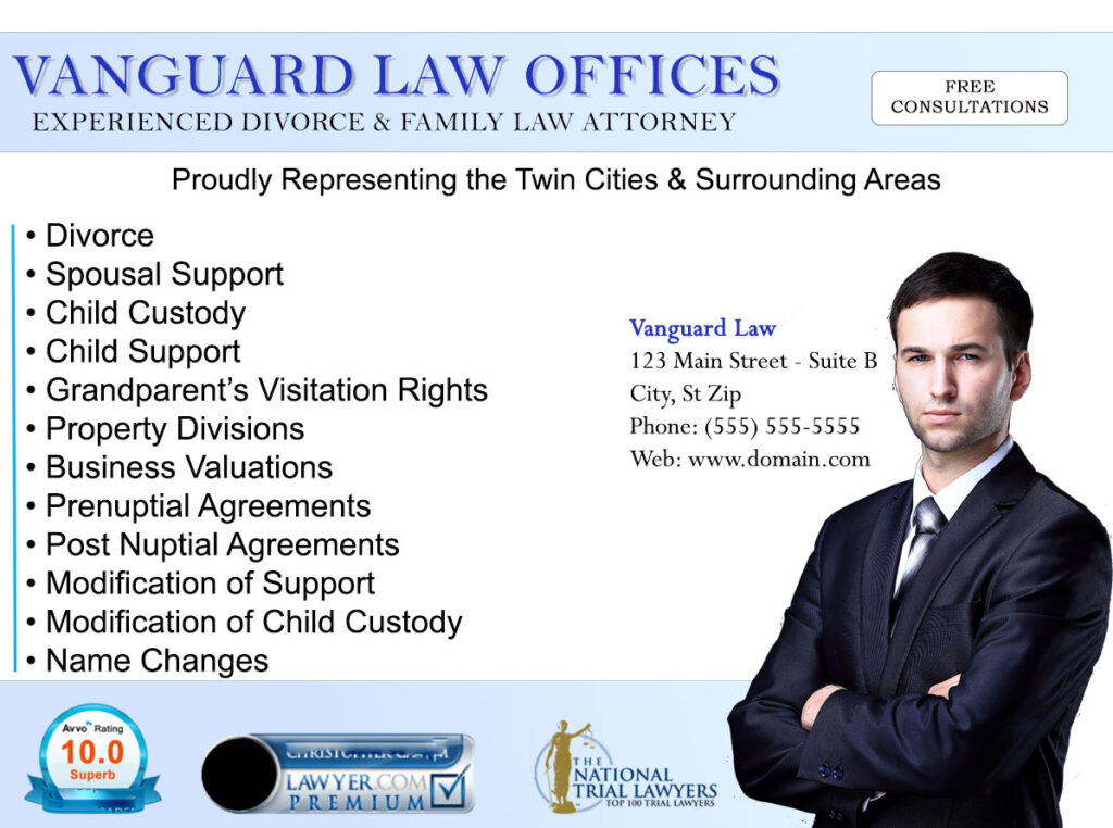 Attorney and lawyer ad design template