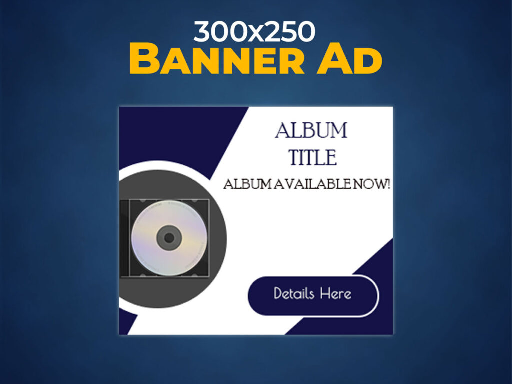 banner ad template 300x250