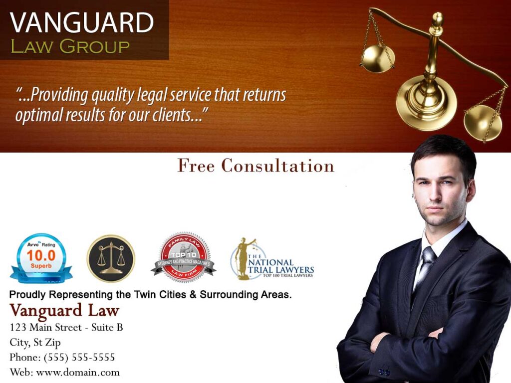 Legal and law offices ad design template