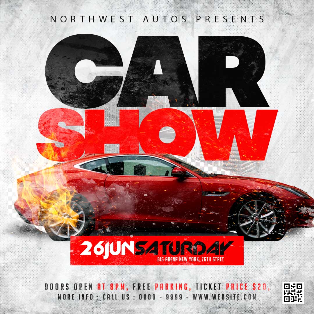 Auto show ad design